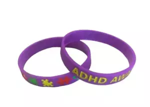 2x BRACCIALE ADHD AWARENESS (Giovani) 7 pollici circonferenza articolo di qualità inciso - Foto 1 di 1