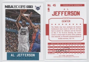 2015-16 Panini NBA Hoops Red Backs Al Jefferson #45