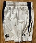 Notre Dame Football Team Issued Under Armour Shorts Size medium