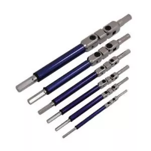 Neilsen Multi Doppelgelenk Flexi Inbusschlüssel Sechskantschlüssel Set 6-teilig 3 4 5 6 8 CT3453 - Bild 1 von 3
