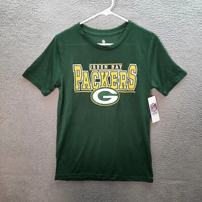Camisa Green Bay Packers Niños Extra Grande Verde Elastizada Rendimiento NFL Fútbol Foto 1 de 4