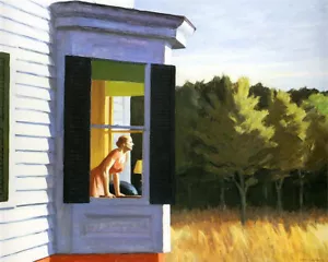 Hopper- Hotel By A Railroad - CANVAS OR PRINT WALL ART - Picture 1 of 1