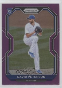 2021 Panini Prizm Purple Prizm David Peterson #62 Rookie RC