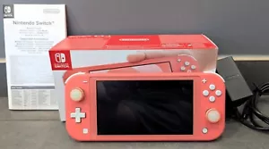 Console Nintendo Switch Lite 32 Go - Coral - comme neuve ( Avec verre trempé ) - Imagen 1 de 18