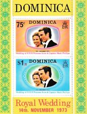 Dominica - Princess Anne & Mark Phillips, wedding - 2 stamps 1973