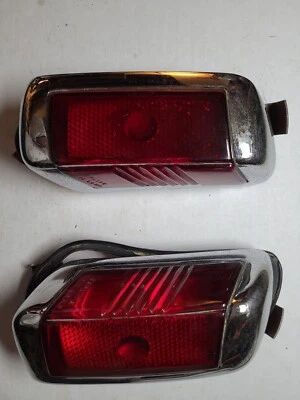 Nuevo de Lote Antiguo 1941 Lincoln Custom Zeplite Conjunto de Luces Traseras PAR - Buen Estado  Foto 1 de 4