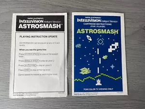 Intellivision Astrosmash Instruction Manual & Update Sheet – Mattel Electronics - Picture 1 of 3