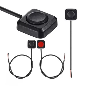 Mini Momentary Push Button On-Off Switch 12V Black Surface Mount Button Switch - Picture 1 of 11