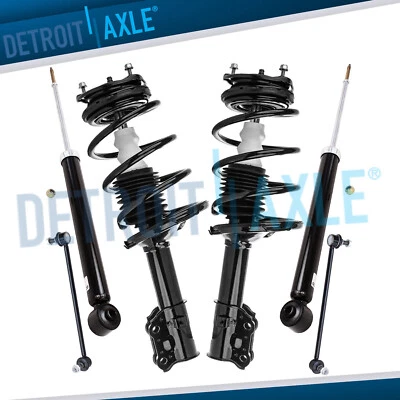FWD Front Struts w/Coil Spring Sway Bars Rear Shocks Kit for 2006-2011 Kia Rio5 - Image 1 of 4