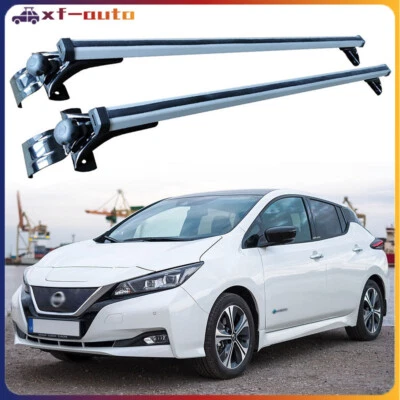 Crossbars Fits for Nissan Leaf 2011-2023 Roof Rack Rails Aluminum 2PCS Bars - Image 1 of 4