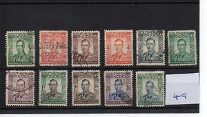Southern Rhodesia - George V1 - (49) 1937 definitive selection used - SG cat £22 - Picture 1 of 1