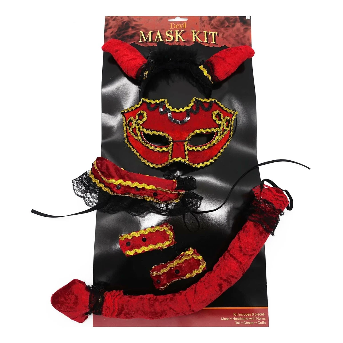 Roter Teufelsschwanz – Ca. 55 Cm Lang Mit Gummiband | Kostümzubehör Für Karneval, Halloween & Mottopartys