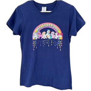 My Little Pony Under the Rainbow Damski Granatowy T-shirt Rozmiar S