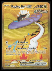 Raging Bolt ex Hyper Rare SV05: Temporal Forces 218/162 NM - Picture 1 of 2