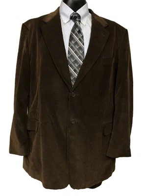 Zagato Signature Collection Men's Brown Corduroy Blazer Sports Jacket 48R Cotton - Image 1 of 4