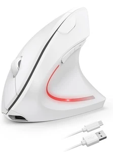 TECKNET Ergonomic Mouse, 4800DPI Wireless Vertical Mouse 6-Button Silent Mice wi - Picture 1 of 7