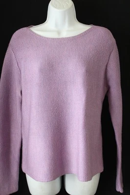 Suéter Eileen Fisher M púrpura lavanda 100 % lana merino Foto 1 de 4