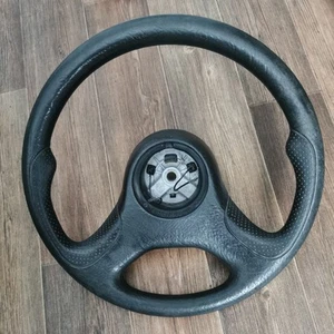 Ford Sierra Steering Wheel Black Good Condition - Picture 1 of 2