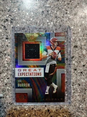 2020 Panini Illusions Joe Burrow Great Expectations Rookie Patch Card - Image 1 of 2