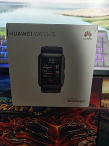 Huawei Watch D Black Case with Black Fluoroelastomer Band Blood Pressure - Photo 1 sur 15