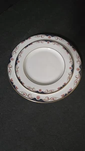 Vintage Lenox Georgian Shell Dinner Plates Set Fine Bone China USA Floral Gold T - Picture 1 of 10