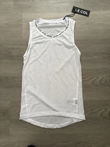 Le Col Men’s White Pro Air Sleeveless Base Layer - Size XS - BNWT - Picture 1 of 9