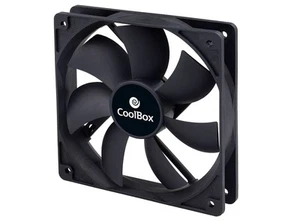 Coolbox vencooau120-ventilatore for PC, Fan, Back Cover of the computer, Black, - Photo 1/5