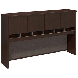 Bush Series C Mocha Cherry 72W 4 Door Hutch WC12977K - Picture 1 of 5