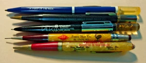 Lot of 5 Vintage Advertising Pens & Mechanical Pencils - Picture 1 of 3