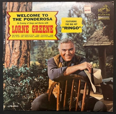 Lorne Greene WELCOME TO THE PONDEROSA mono LP RCA LPM-2843 Ringo - Image 1 of 3