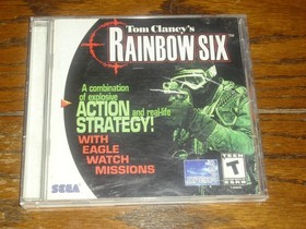 Sega Dreamcast Tom Clancy's Rainbow Six w Instruction Manual & Case Tested Good