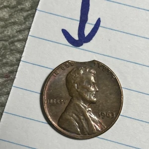 1963 Lincoln Memorial Penny Clipped Planett Beautiful Condition - Picture 1 of 3