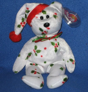 TY 1998 HOLIDAY TEDDY THE BEAR BEANIE BABY - COMO NUEVO con ETIQUETA COMO NUEVO - Imagen 1 de 1