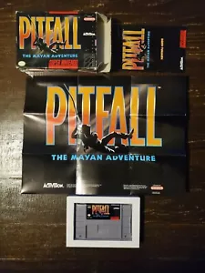 Pitfall The Mayan Adventure SNES CIB Complete In Box! W/ Poster! ONLY OWNER - Picture 1 of 8