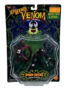Spider-Man SPIDER-CARNAGE Along Came A Spider Figure ToyBiz 1997 New Unopened - Picture 1 of 7