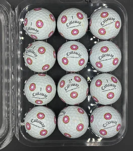 Callaway Chrome Soft 'Donut' Truvis 12 Used Golf Balls 4A - Picture 1 of 2
