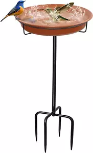 28In Freestanding Birdbaths Bowl Outdoor, Free Standing Garden Bird B - Picture 1 of 12