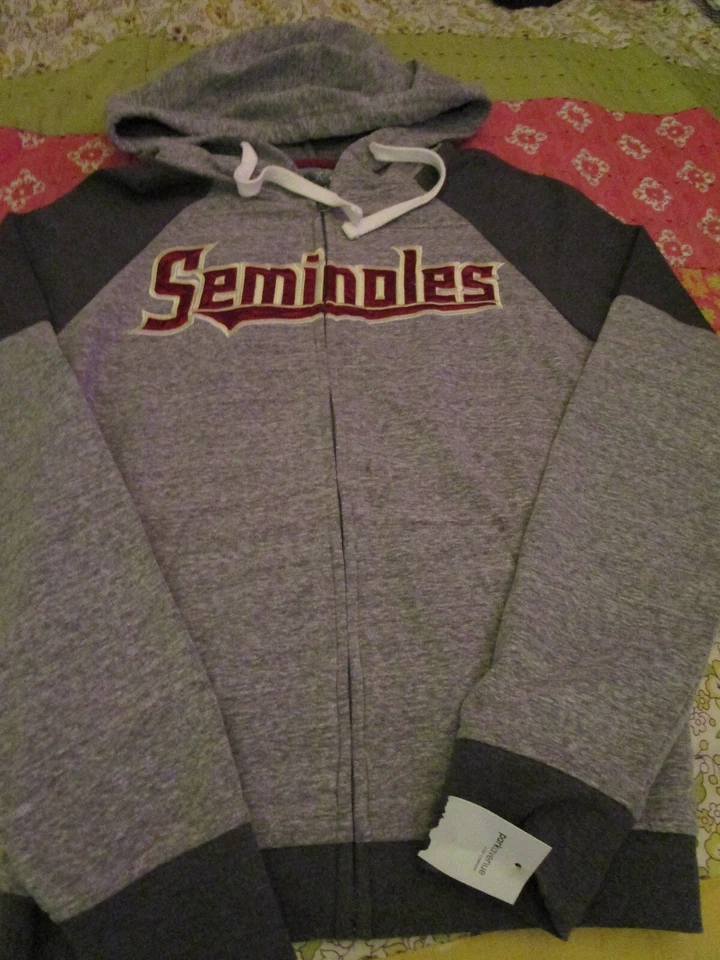 NUEVO CON ETIQUETAS NCAA FSU FLORIDA STATE SEMINOLES SUDADERA CON CAPUCHA CREMALLERA FRONTAL SUDADERA MEDIANA Foto 1 de 1