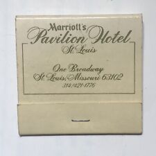 Marriott’s Pavilion Hotel St. Louis Missouri Match Book Matches Matchbook