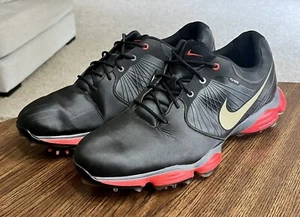 Nike Lunar Control II Golf Shoes - Mens Black/Silver/Crimson 628574-003 Size 11 - Picture 1 of 10