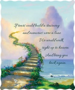 Stairway To Heaven Inspirational Quilted Throw Blanket 50"x60" - Picture 1 of 1
