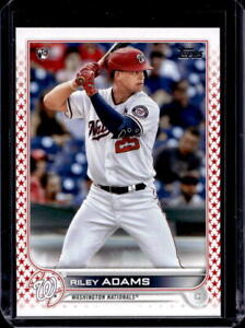 2022 Topps Riley Adams Independence Day recrue RC #45/76 Nationals