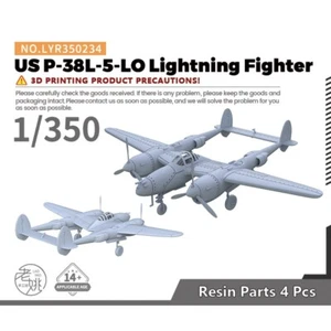 Yao's Studio LYR350234 1/350 Military Model Kit US P-38L-5-LO Lightning Fighter - Bild 1 von 4