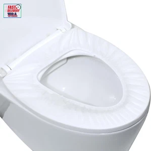 10 Pack Disposable Toilet Seat Covers for Travel Toilet Seat Mat Portable Dispos - Picture 1 of 12