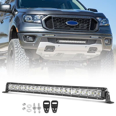 For Ford Ranger 20" Single Row LED Work Light Bar Slim Combo Driving Fog Offroad — 第 1/4 张图片