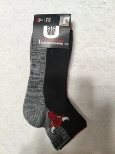 Chicago Bulls Men's Quarter Cut NBA Sock 3 Pack Shoe Size 6-12 - Picture 1 of 6