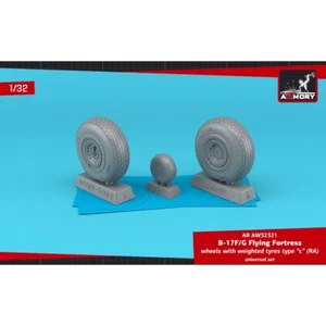 Armory Models AR AW32321 Scale 1:32 B-17F/G Flying Fortress wheels w/ weighted - Picture 1 of 24