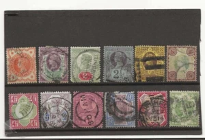 1887-92 set 12 used Great Britain stamps #'s 111-122 Queen Victoria CV $200.00 - Picture 1 of 2