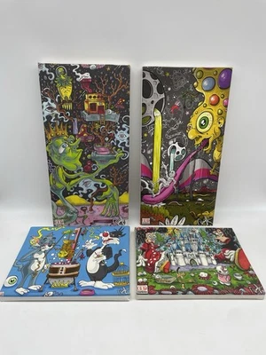 LOTE DE 4 impresiones en lienzo de dibujos animados de Dunkees (Disney, extraterrestres, dibujos animados clásicos) Foto 1 de 4