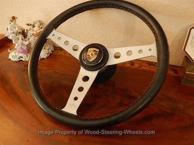 Volante cuero Porsche 356 B 356 C 911 - 912 11/1969 PERSONAL 39 cm Foto 1 de 4